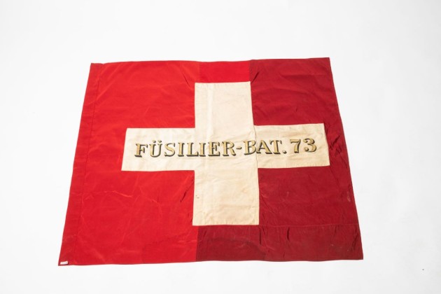 Fahne: Fahnentuch des Thurgauer Füsilier Bataillons 73